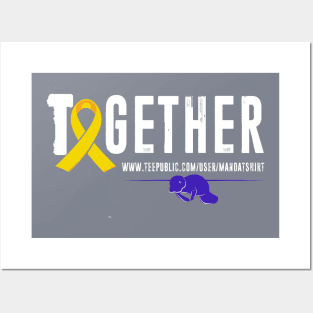 Together - Pediatric Cancer Awareness Posters and Art